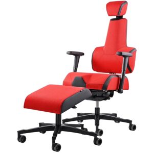 THERAPIA AKČNÍ SET Herní židle E+Gamer Red&Black HX56/KX99 s podnožkou