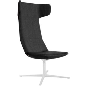 LD SEATING Designové křeslo FLEXI LOUNGE,FL-XL-RA-N0, kříž bílý