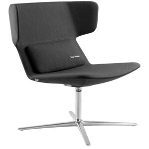 LD SEATING Designové křeslo FLEXI LOUNGE,FL-L-N6, leštěný hliník