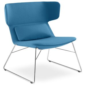 LD SEATING Designové křeslo FLEXI LOUNGE,FL-L-Q-N4, chrom