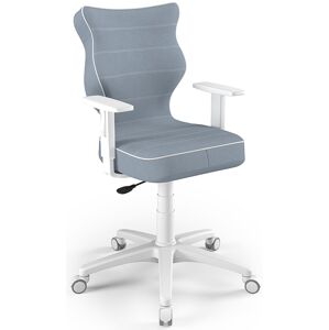 ENTELO Dětská židle DUO White 5 šedo-modrá Jasmine 06