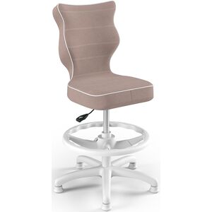 ENTELO Dětská židle Petit White 4 HC+F s opěrným kruhem, starorůžová Jasmine 08