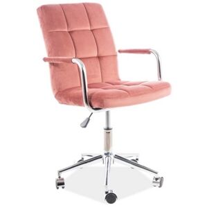 SIGNAL dětská židle Q-022 VELVET růžová