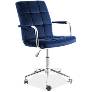 SIGNAL dětská židle Q-022 VELVET tmavě modrá