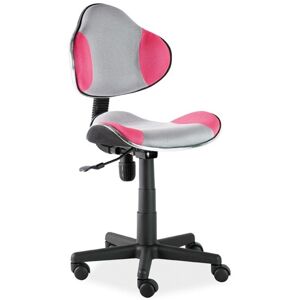 SIGNAL dětská židle Q-G2 šedo-růžová