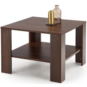 HALMAR Dřevěný konferenční stolek Kwadro kwadrat tmavý ořech