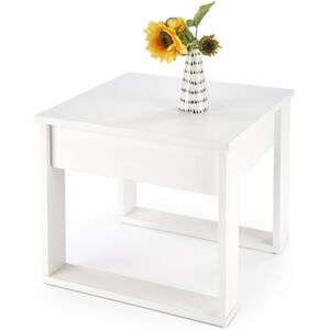 HALMAR Dřevěný konferenční stolek NEA KWADRAT bílý