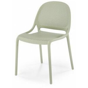 HALMAR Plastová židle K532 zelená mátová