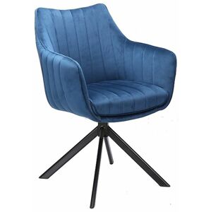 SIGNAL Jídelní židle AZALIA VELVET modrá