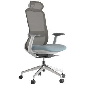 MERCURY Kancelářská židle BESSEL šedý plast, modrá