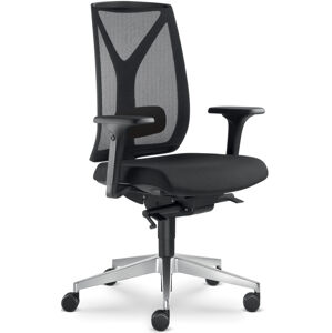 LD SEATING Kancelářská židle LEAF 503-SYS, posuv sedáku, černá skladová