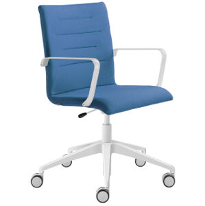 LD SEATING Kancelářská židle OSLO 227-RA,F80-N0, kříž a područky bílé
