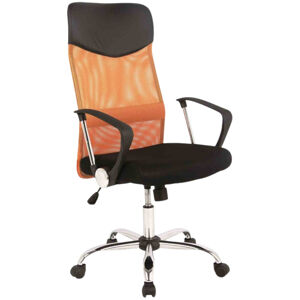 SEDIA Kancelářská židle Q025 černo-oranžová Prezident II