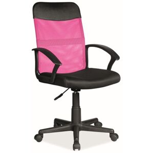 SIGNAL kancelářská židle Q-702 černo-růžová