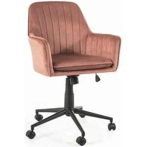 SIGNAL Kancelářská židle Q-886 VELVET antická růžová
