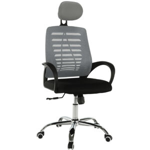 TEMPO KONDELA Kancelářská židle, šedá/černá, ELMAS