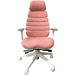 MERCURY Kancelářská židle SPINE s PDH bílý plast růžová LS2-01