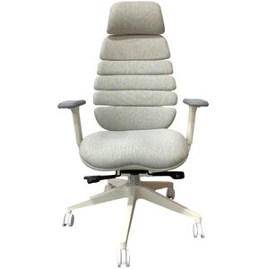 MERCURY Kancelářská židle SPINE s PDH bílý plast světle šedá LS2-38