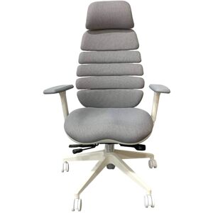 MERCURY Kancelářská židle SPINE s PDH bílý plast šedá LS2-39