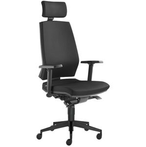 LD SEATING Kancelářská židle STREAM 280-SYS s PDH, posuv sedáku, černá skladová