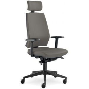 LD SEATING Kancelářská židle STREAM 280-SYS s PDH, posuv sedáku, šedá skladová