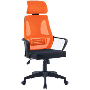 TEMPO KONDELA Kancelářská židle TAXIS NEW, černá/ oranžová