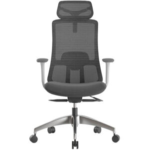 MERCURY Kancelářská židle WISDOM, šedý plast, světle šedá