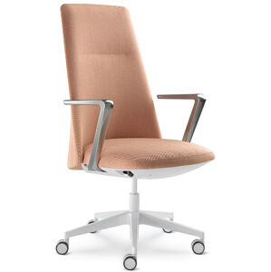 LD SEATING Kancelářské křeslo MELODY DESIGN 785-FR,F40-N0, kříž hliník bílý