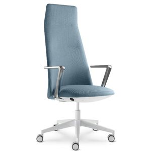 LD SEATING Kancelárske křeslo MELODY DESIGN 795-FR,F40-N0, kříž hliník bílý