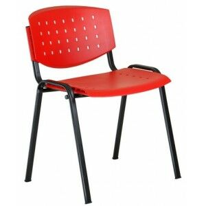 ALBA konferenční plastová židle LAYER červená/černá