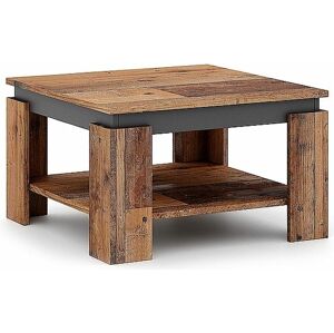 SIGNAL Konferenční stůl AGAVA 68 x 68 cm staré dřevo / antracit