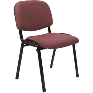 TEMPO KONDELA Konferenční židle ISO 2 NEW, červená