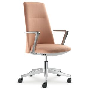 LD SEATING Kancelářské křeslo MELODY DESIGN 785-FR,F40-N6, kříž hliník leštěný