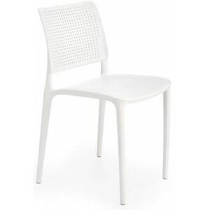 HALMAR Plastová židle K514 bílá