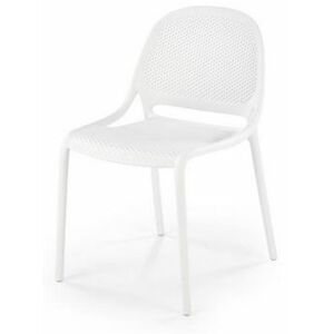 HALMAR Plastová židle K532 bílá