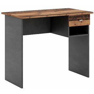 SIGNAL Psací stůl B-011 staré dřevo / tmavě šedá