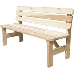 ROJAPLAST Zahradní lavice VIKING dřevěná přírodní - 150 cm