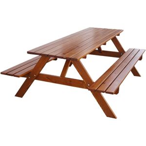 ROJAPLAST Zahradní set PIKNIK dřevěný - 200 cm - lakovaný