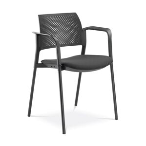 LD SEATING konferenční židle DREAM+ 100BL-N1,BR, kostra černá