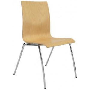 ALBA konferenční židle IBIS dřevěná bez područek