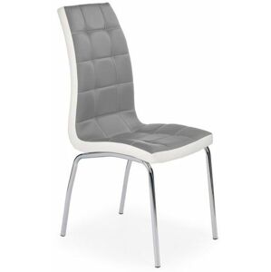 HALMAR jídelní židle K186 šedo-bílá