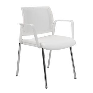 ALBA konferenční židle KENT PROKUR síť, bílý plast